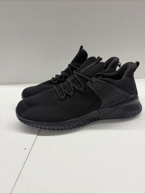 NEW AKK Men's All-Black Lightweight Knit Sneakers Size 13